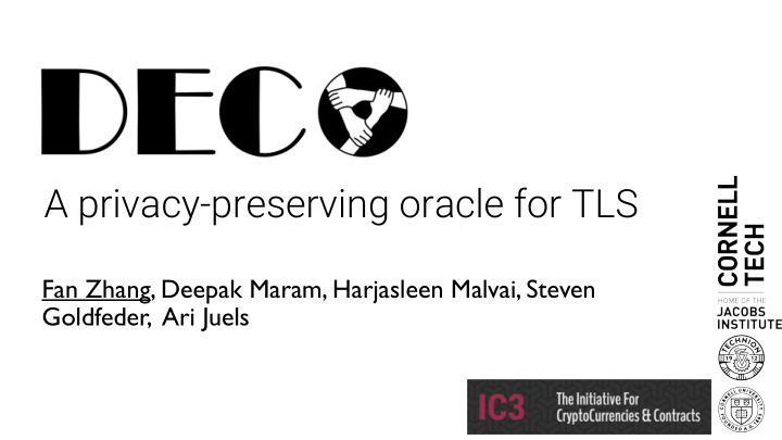 a privacy preserving oracle for tls