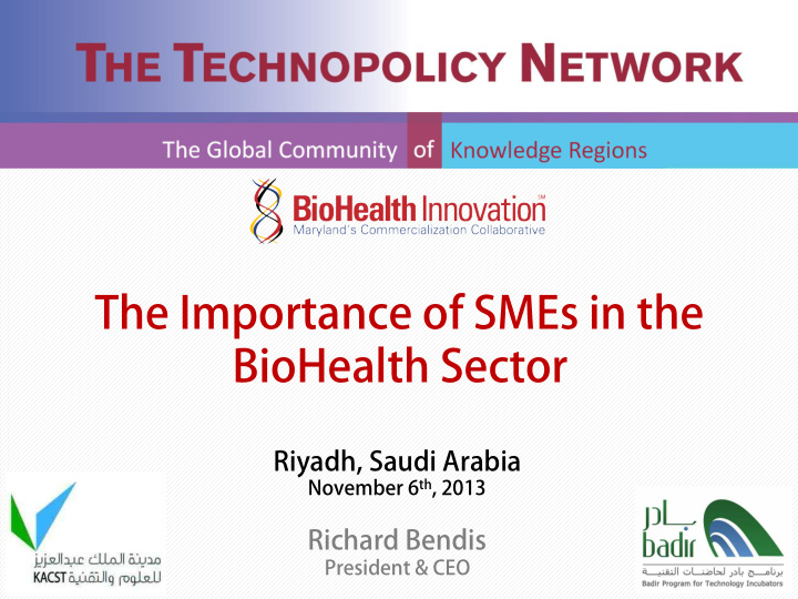 the importance of smes in the biohealth sector