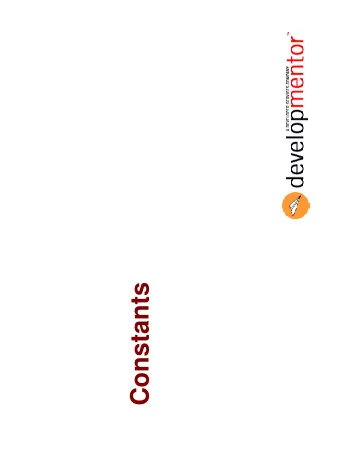 Constants  Objectives    Describe ways to create constants  const  readonly  enum  2