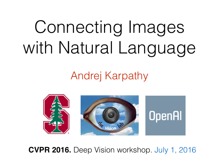 connecting images with natural language