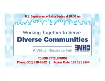 TO JOIN BY TELEPHONE:  TO JOIN BY TELEPHONE:  Phone: (5  Phone: (510) 2  ) 210-8882 0-8882 |