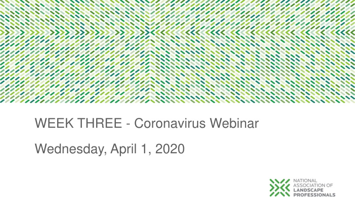 week three coronavirus webinar wednesday april 1 2020