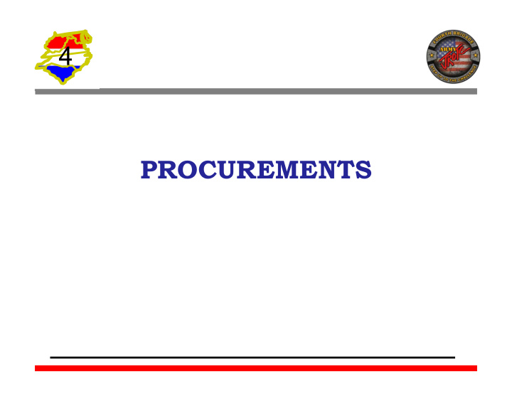 4 procurements 4