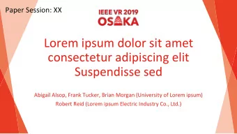 Lorem ipsum dolor sit amet  consectetur adipiscing elit  Suspendisse sed  Abigail Alsop, Frank