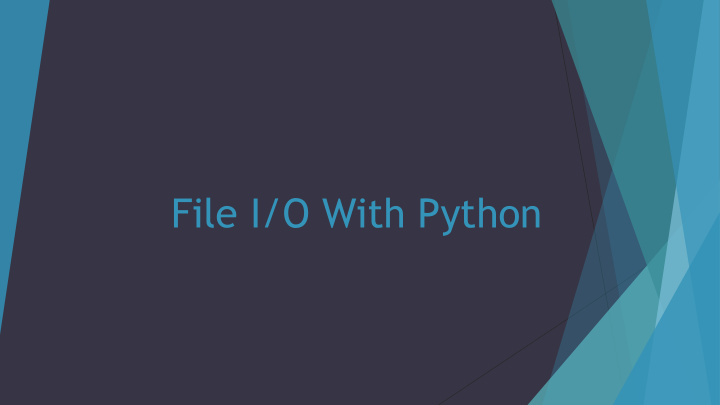 file i o with python file opening