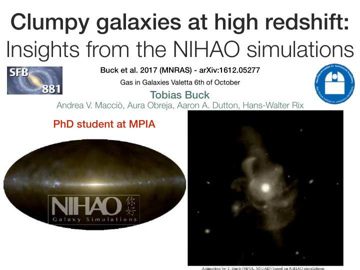 clumpy galaxies at high redshift insights from the nihao