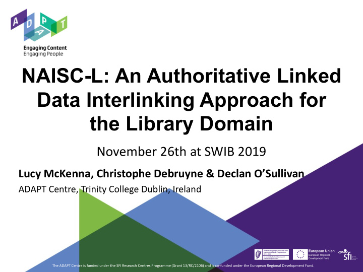 naisc l an authoritative linked data interlinking