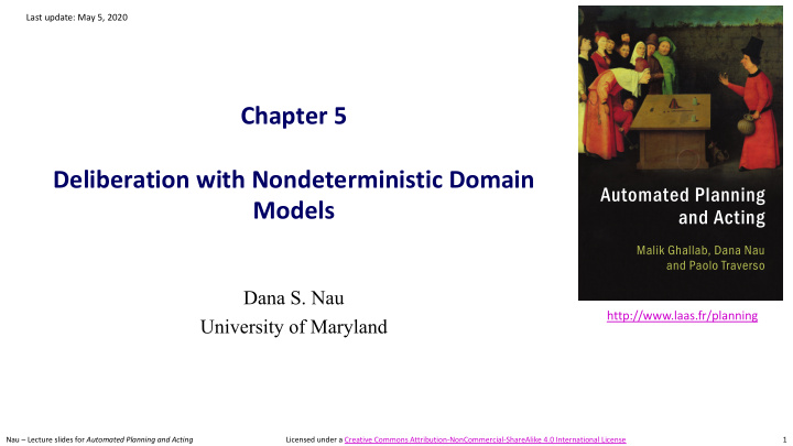 chapter 5 deliberation with nondeterministic domain