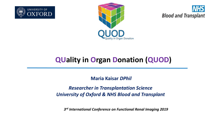 quality in organ donation quod