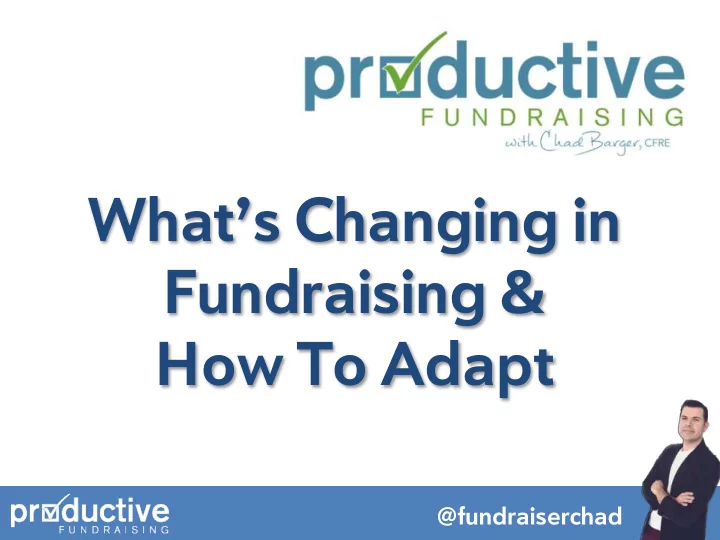how to adapt