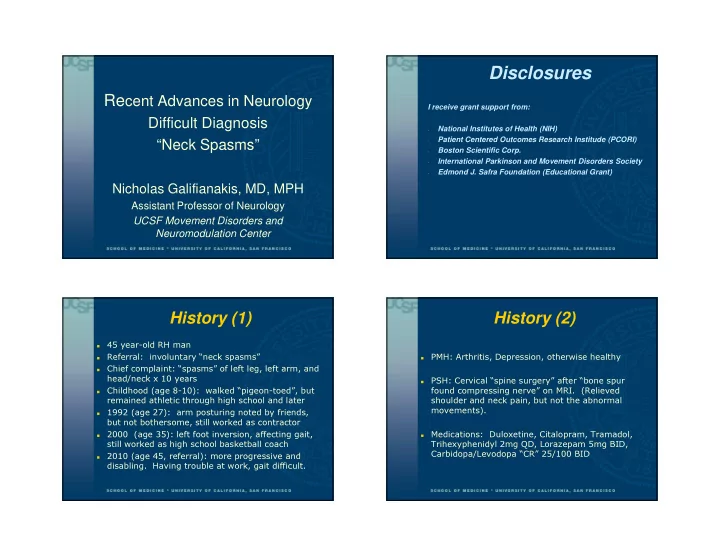 disclosures