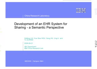 Development of an EHR System for  Sharing - a Semantic Perspective  , black  Recommended maximum