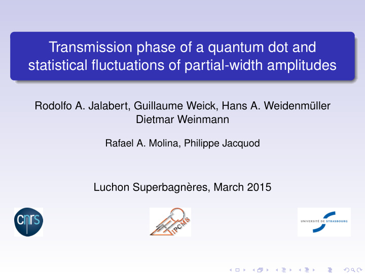 transmission phase of a quantum dot and statistical