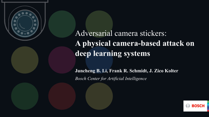 adversarial camera stickers a physical camera based