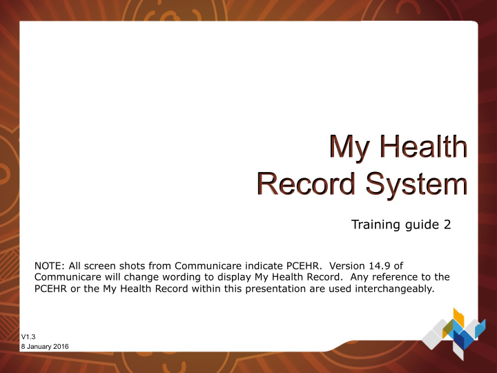 my health record system