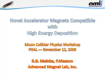 DOUBLE-HELIX TM (DH) COIL CONFIGURATIONS  Dipole  Quadrupole  Trans  ansvers  rse ma  magneti  tic