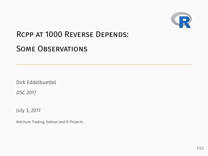 rcpp at 1000 reverse depends some observations