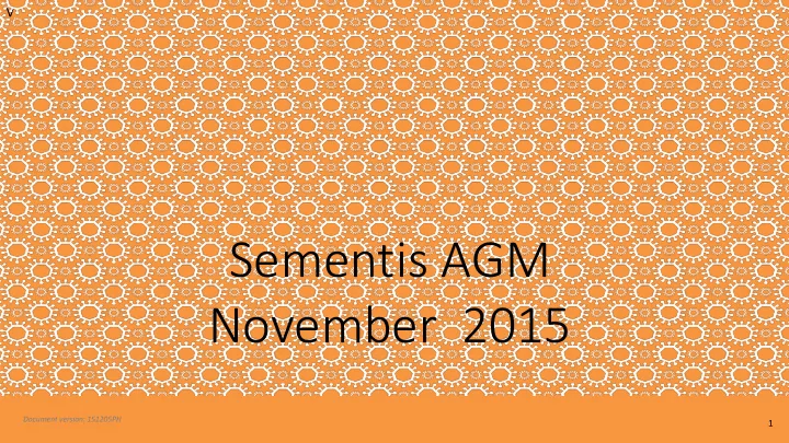 sementis agm november 2015