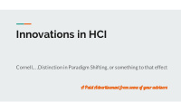 innovations in hci