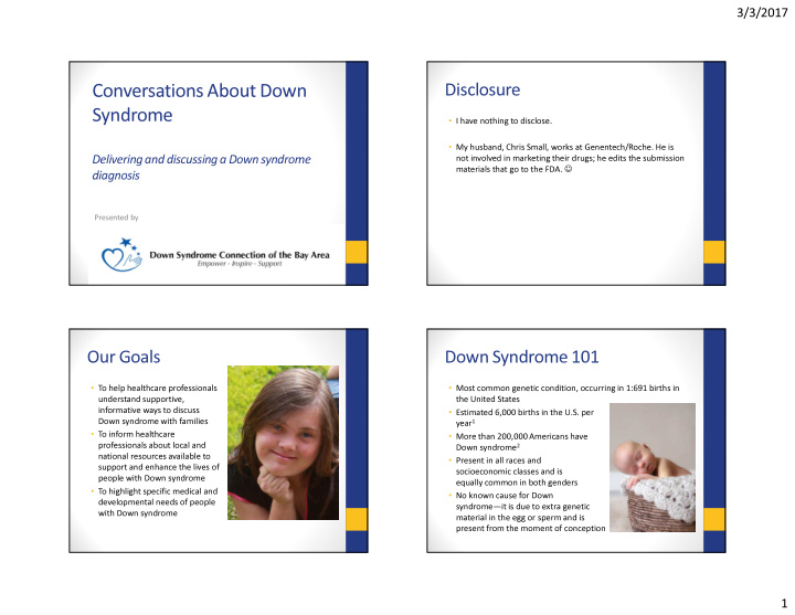 conversations about down syndrome