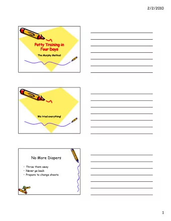 Potty Training in  Potty Training in  Potty Training in  Potty Training in  Four Days  Four Days