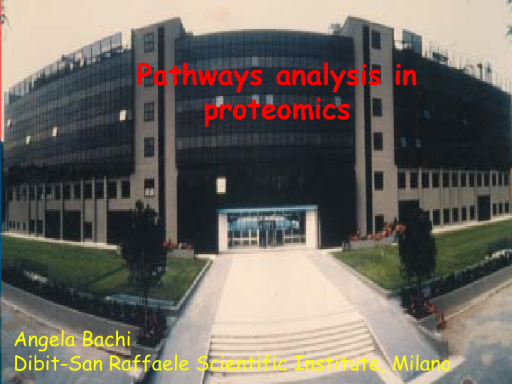 pathways analysis in proteomics