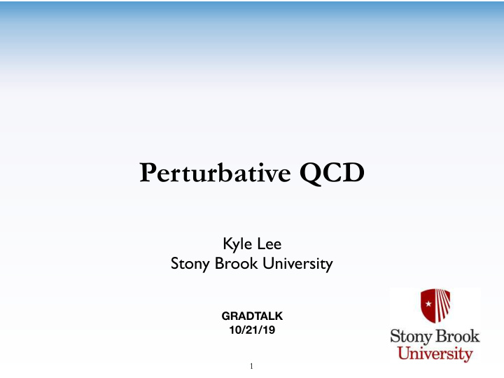 perturbative qcd