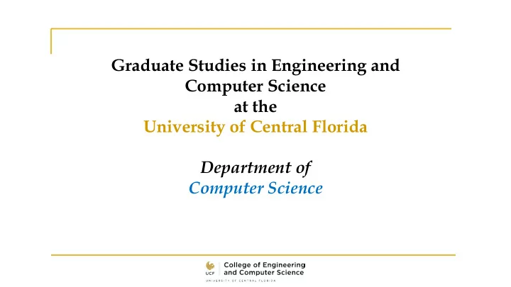 graduate studies in engineering and computer science at