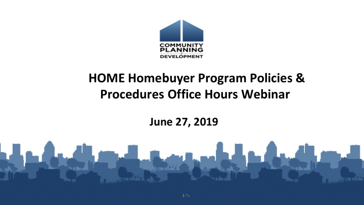 home homebuyer program policies procedures office hours