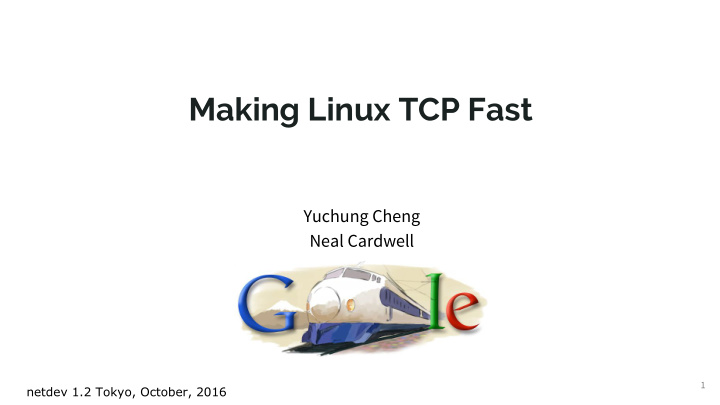 making linux tcp fast