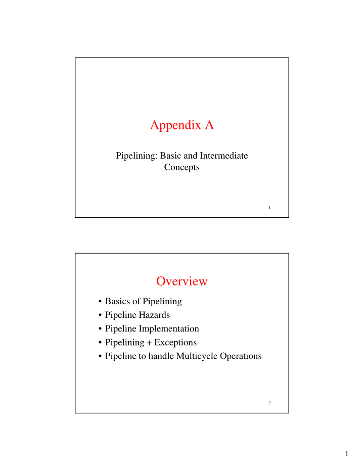 appendix a