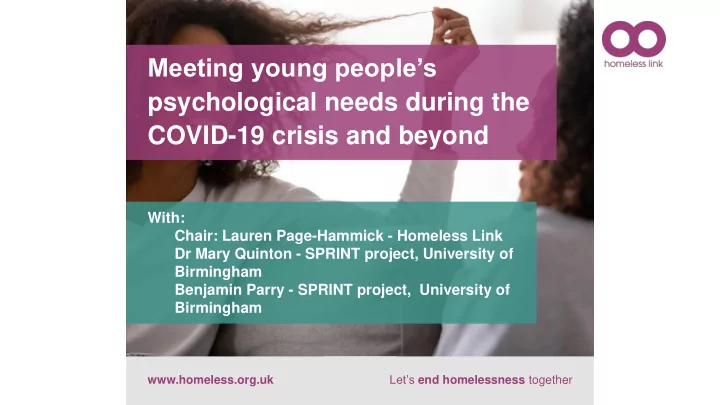 meeting young people s