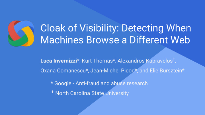 cloak of visibility detecting when machines browse a