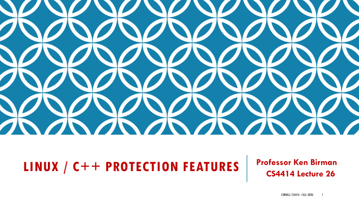 linux c protection features