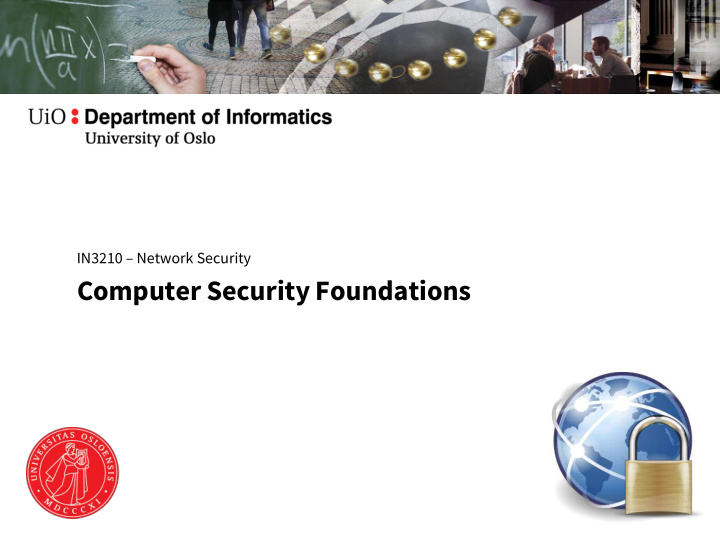computer security foundations what is security