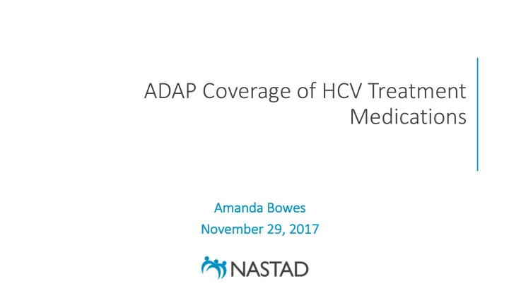 adap coverage of hcv treatment medications