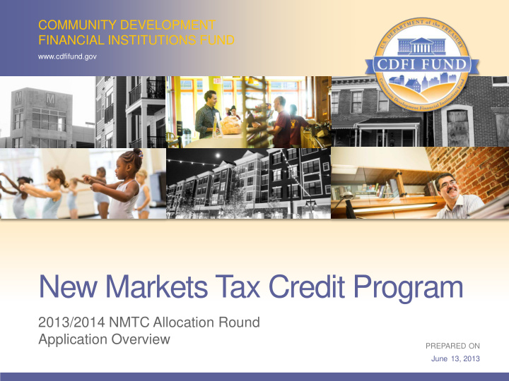 new markets tax credit program