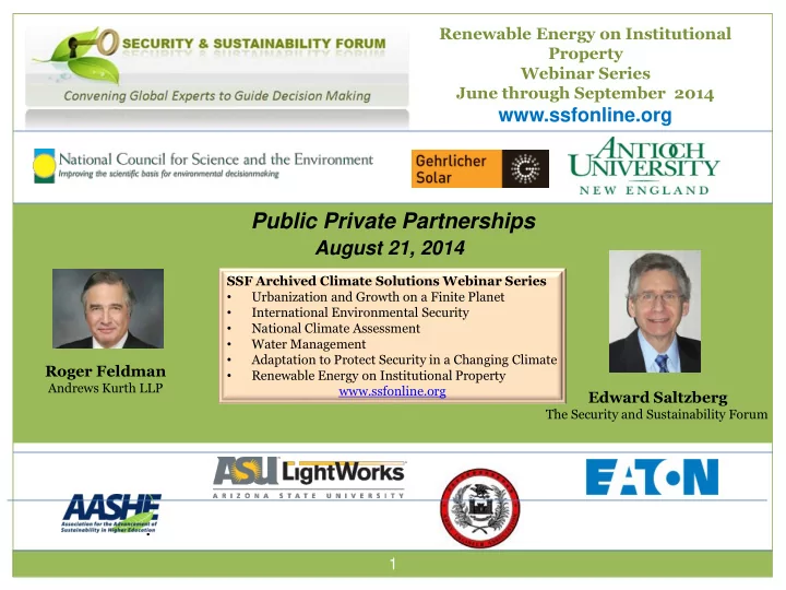 public private partnerships