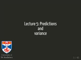 So far...  Uncertianty of what?  CV plot  Prediction data  Plotting - data processing  Variance of