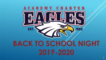 WELCOME to 20192020 School Year  Academy Charter School is a Kindergarten through 8th grade
