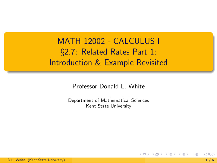 math 12002 calculus i 2 7 related rates part 1