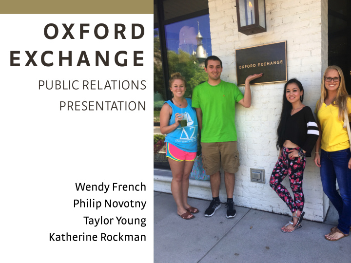 oxford exchange