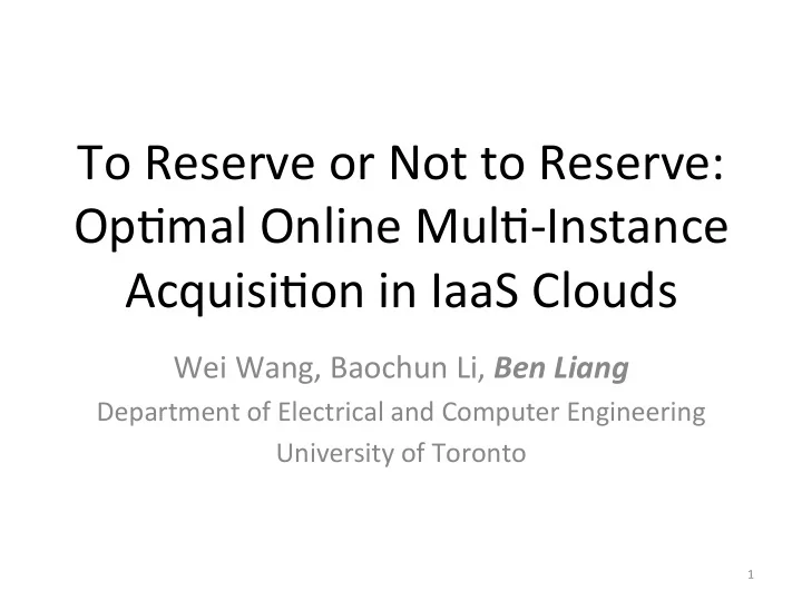 to reserve or not to reserve op mal online mul instance
