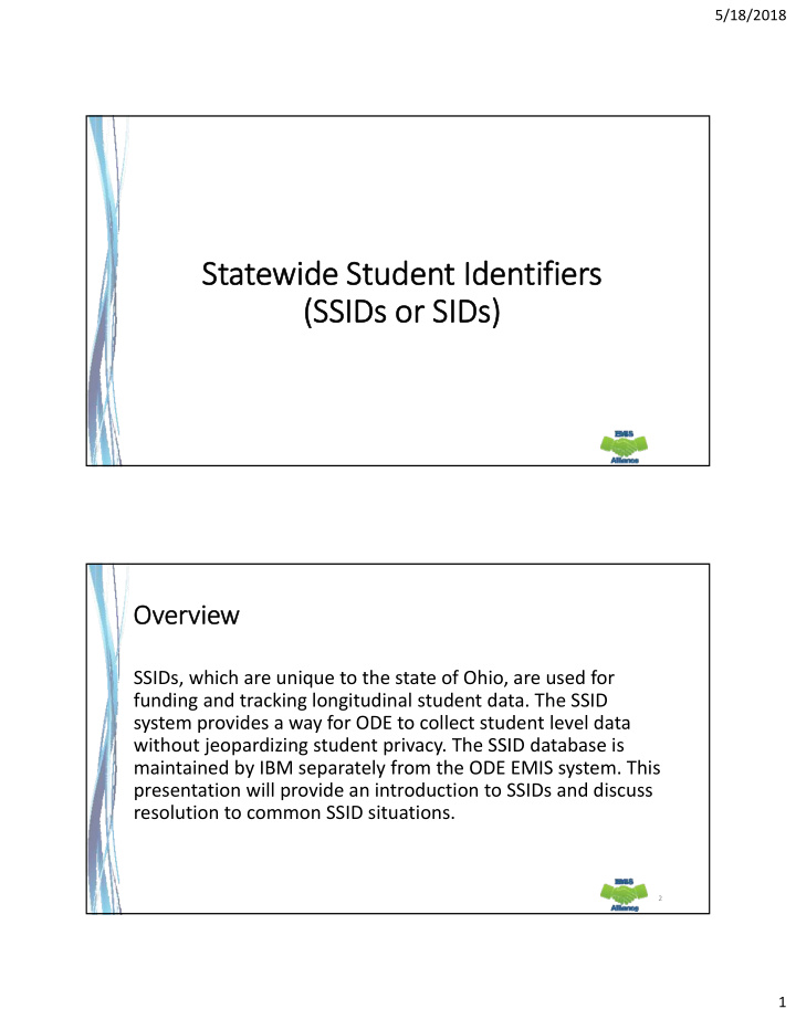 statewide student identifiers ssids or sids