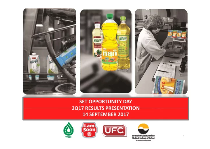 set opportunity day 2q17 results presentation 2q17