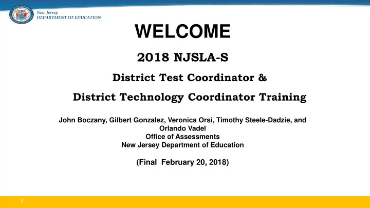 welcome