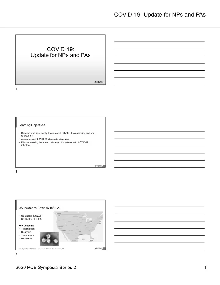 covid 19 update for nps and pas