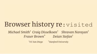 Browser history re :visited Michael Smith  Craig Disselkoen  Shravan Narayan  Fraser Brown