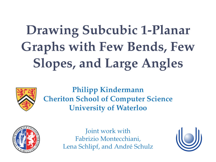 drawing subcubic 1 planar graphs with few bends few
