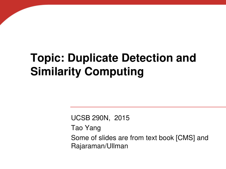 topic duplicate detection and